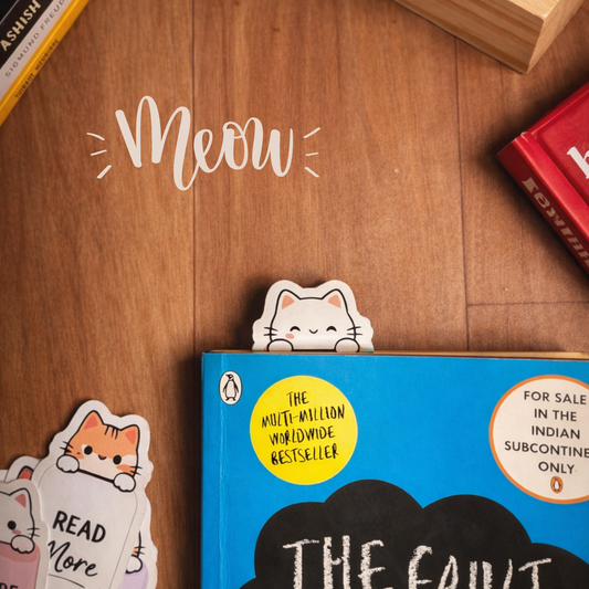 Cute Cat Paperback Bookmarks β Set of 10