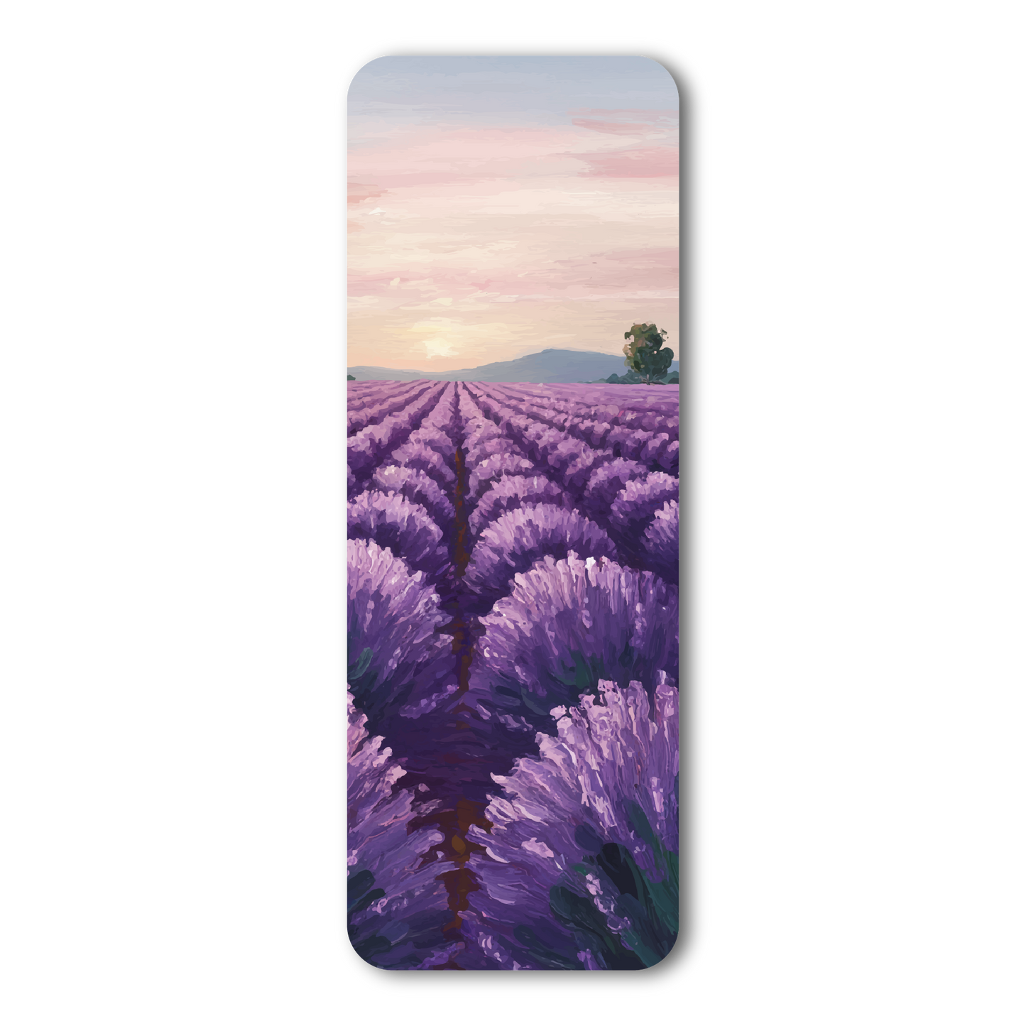 Flower Field Digitised Painting Paperback Bookmark