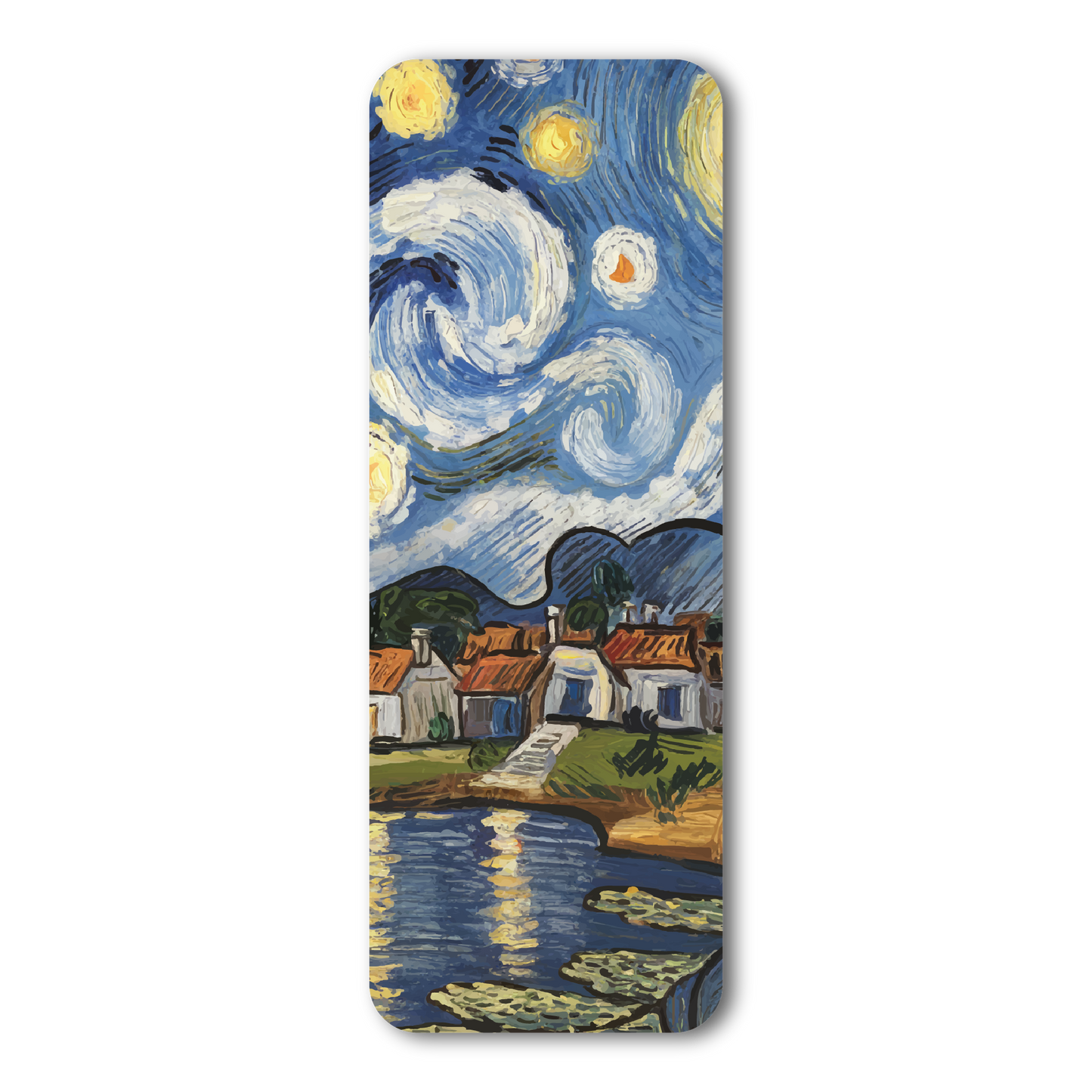 Stary Night Digitised Painting Paperback Bookmark