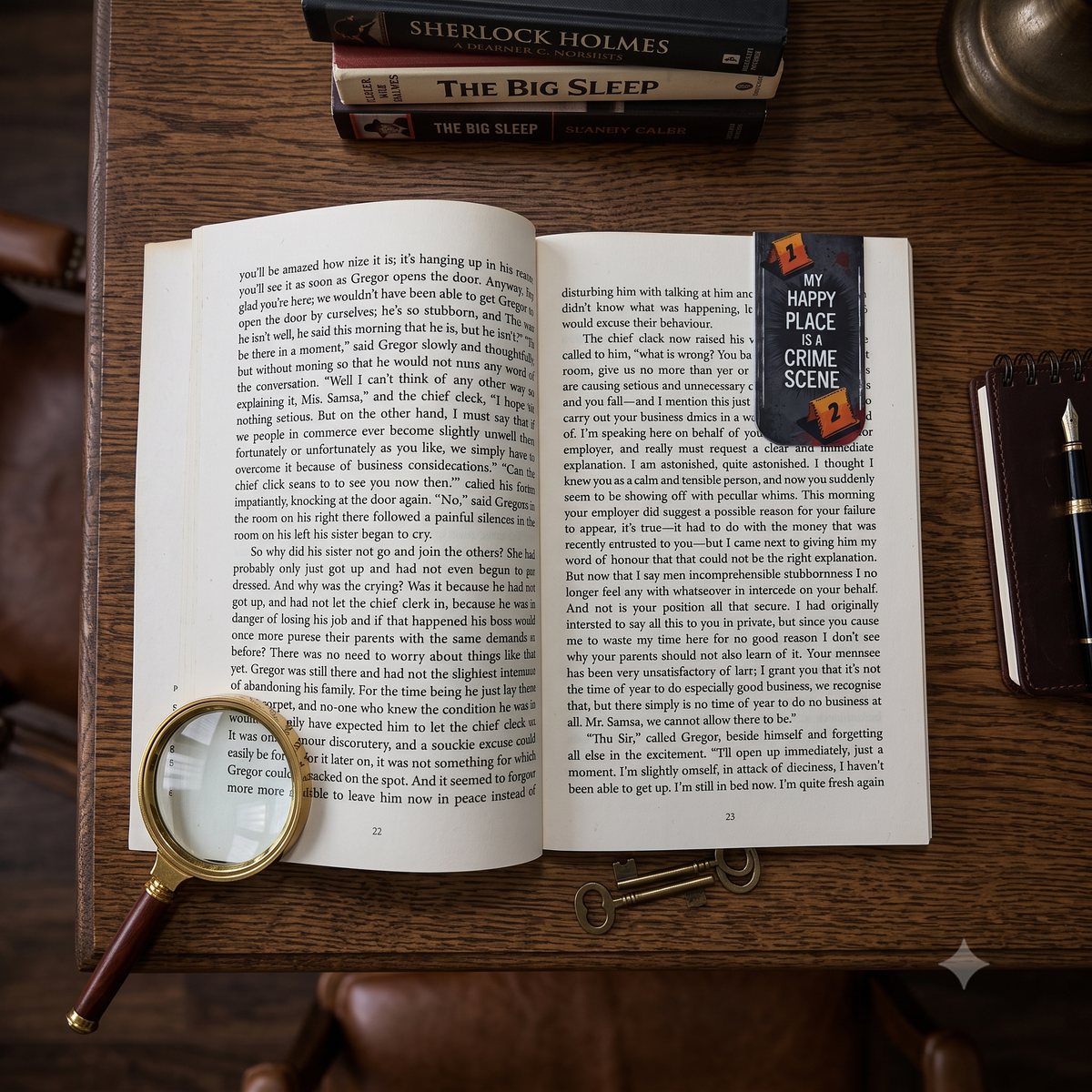 Criminal Thriller Theme Magnetic Bookmark Set of 6