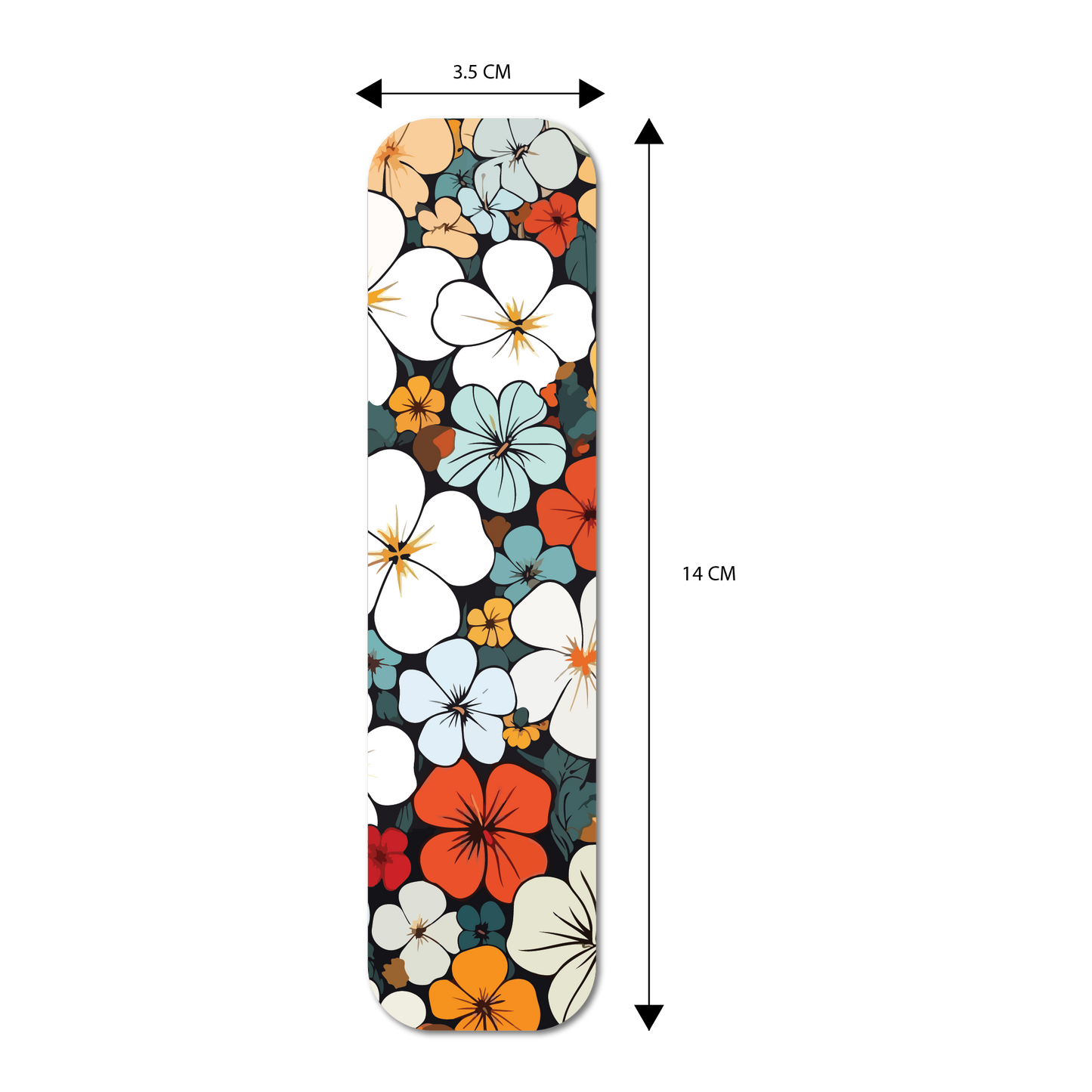 Cute Floral Magnetic Bookmarks (Set of 6)