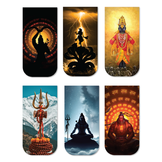 Divine Sanatani Magnetic Bookmark Set of 6 (Design 2)