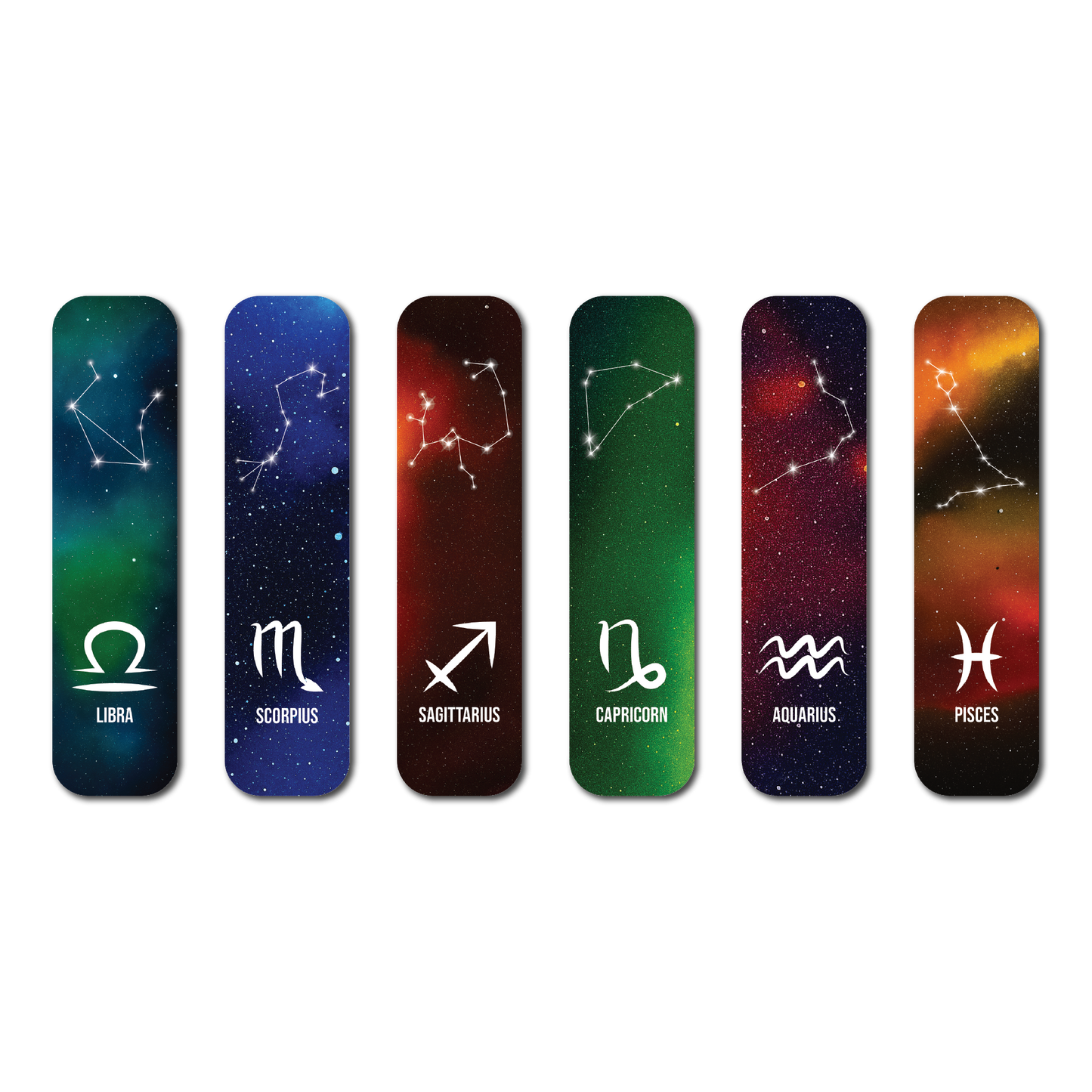 Zodiac Constellation Magnetic Bookmark Set