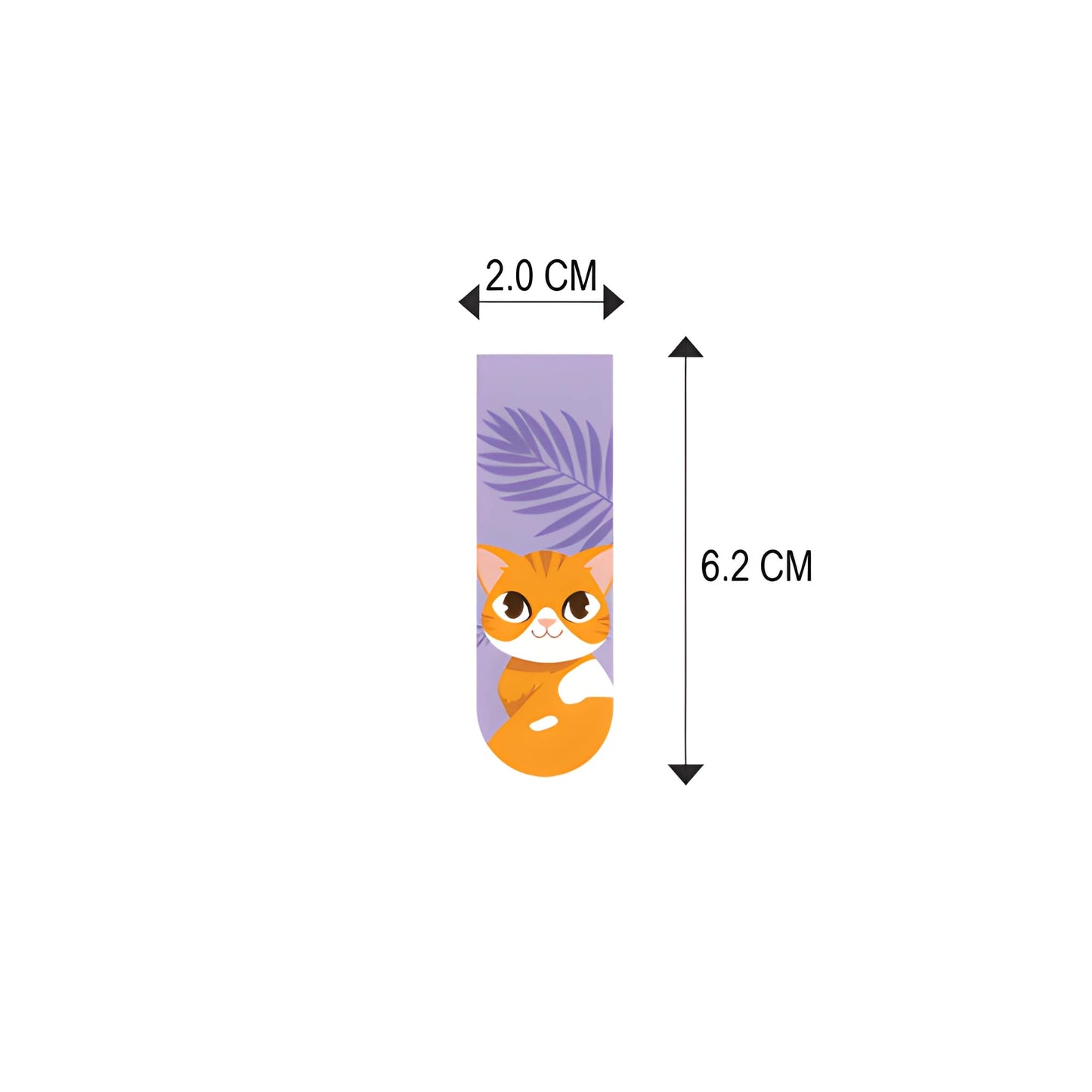 Cat Magnetic Bookmarks Set of 6 | Cute Aesthetic Bookmarks for Readers