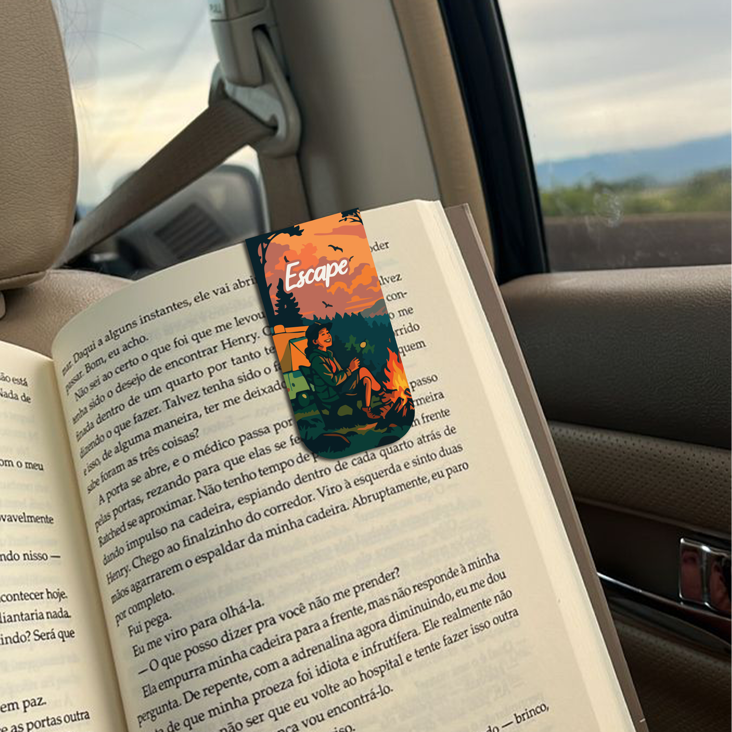 Adventure Vibes Magnetic Bookmarks – Set of 6 Explore, Escape, Wanderlust & More