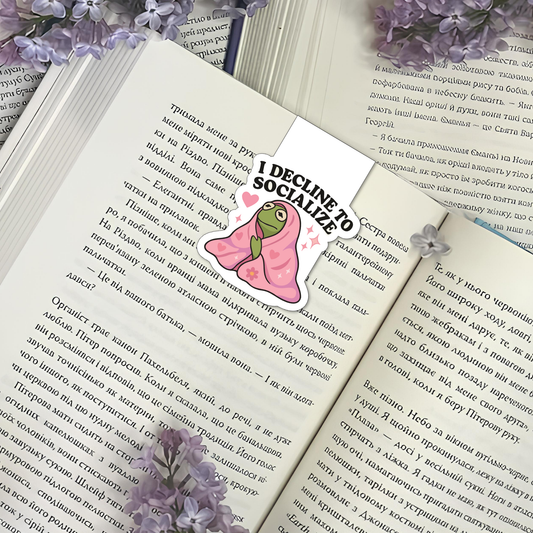 Relatable Mood Magnetic Bookmarks – Set of 6 | Cute & Funny Quotes for Book Lovers