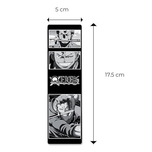 One Piece Anime Bookmarks Pack of 5 Decorative Bookmarks - (One Piece)