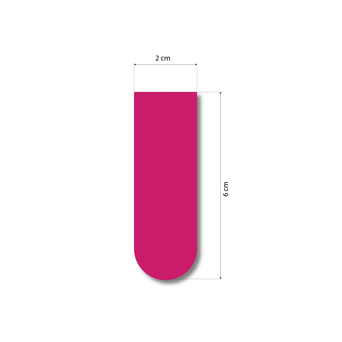 OneOclock Minimal Magnetic Bookmark for Books, Solid Colours, Set of 15