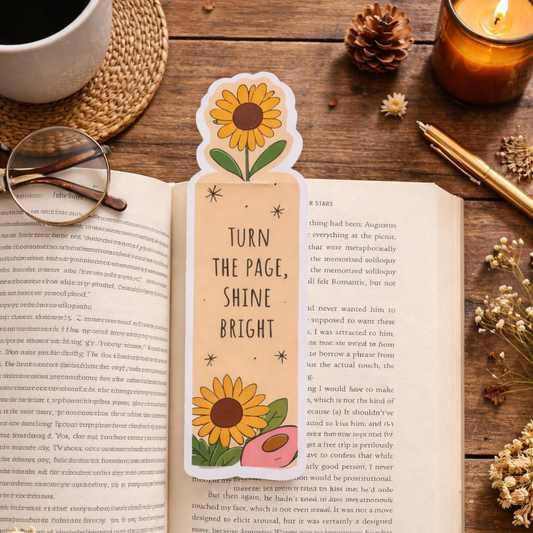 Sunflower Shine Paperback Bookmark