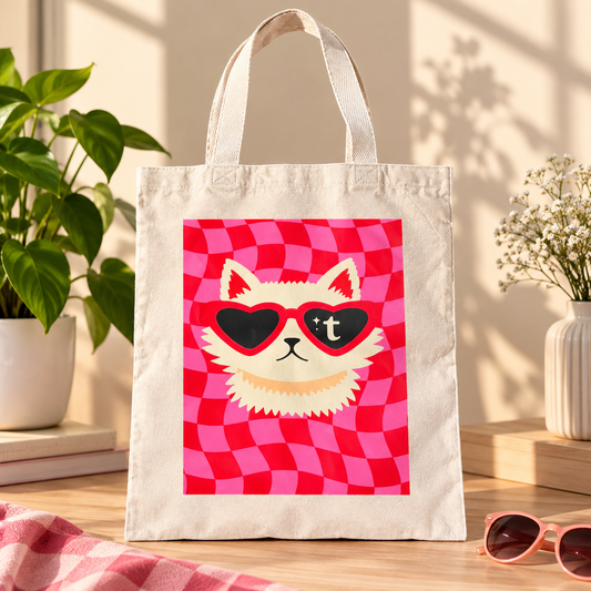 Groovy Kitty Tote Bag