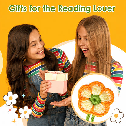 Handmade Crochet Daisy Bookmarks | Aesthetic Floral Bookmarks for Books & Reading