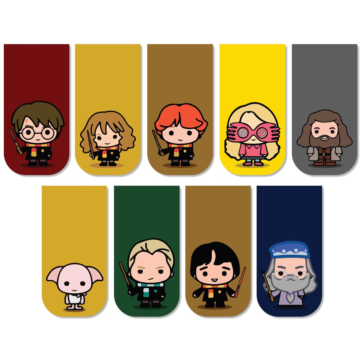 Harry Potter Bookmarks Chibi - Set of 9 Magnetic Bookmarks