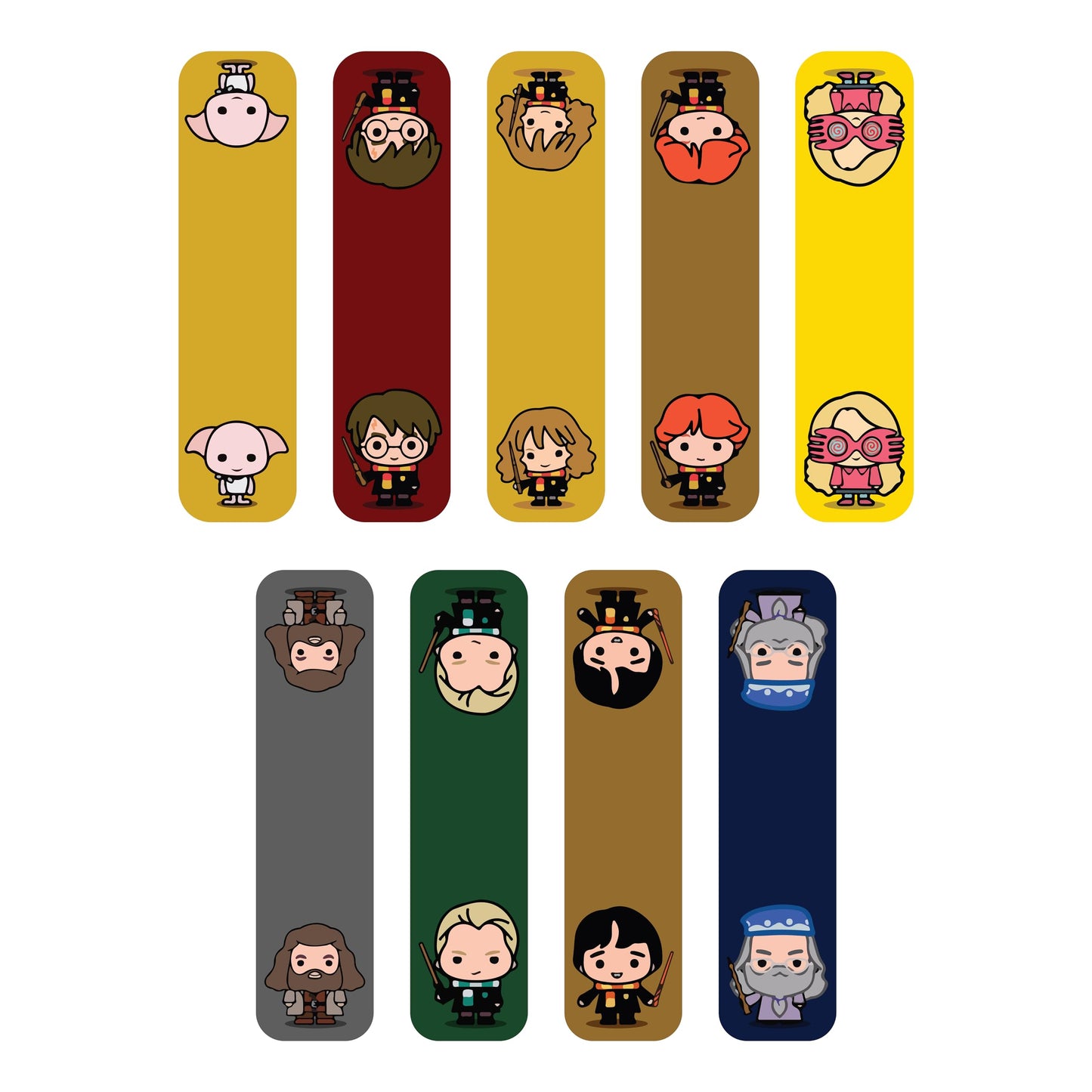 Harry Potter Bookmarks Chibi - Set of 9 Magnetic Bookmarks