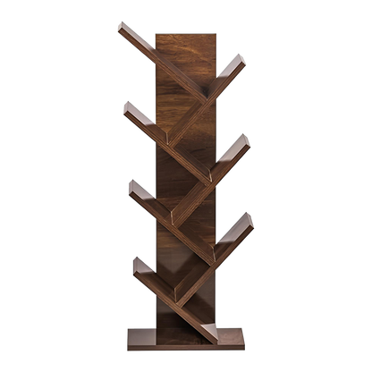 Ascend - Modern tree-shaped bookshelf (Walnut Grove)