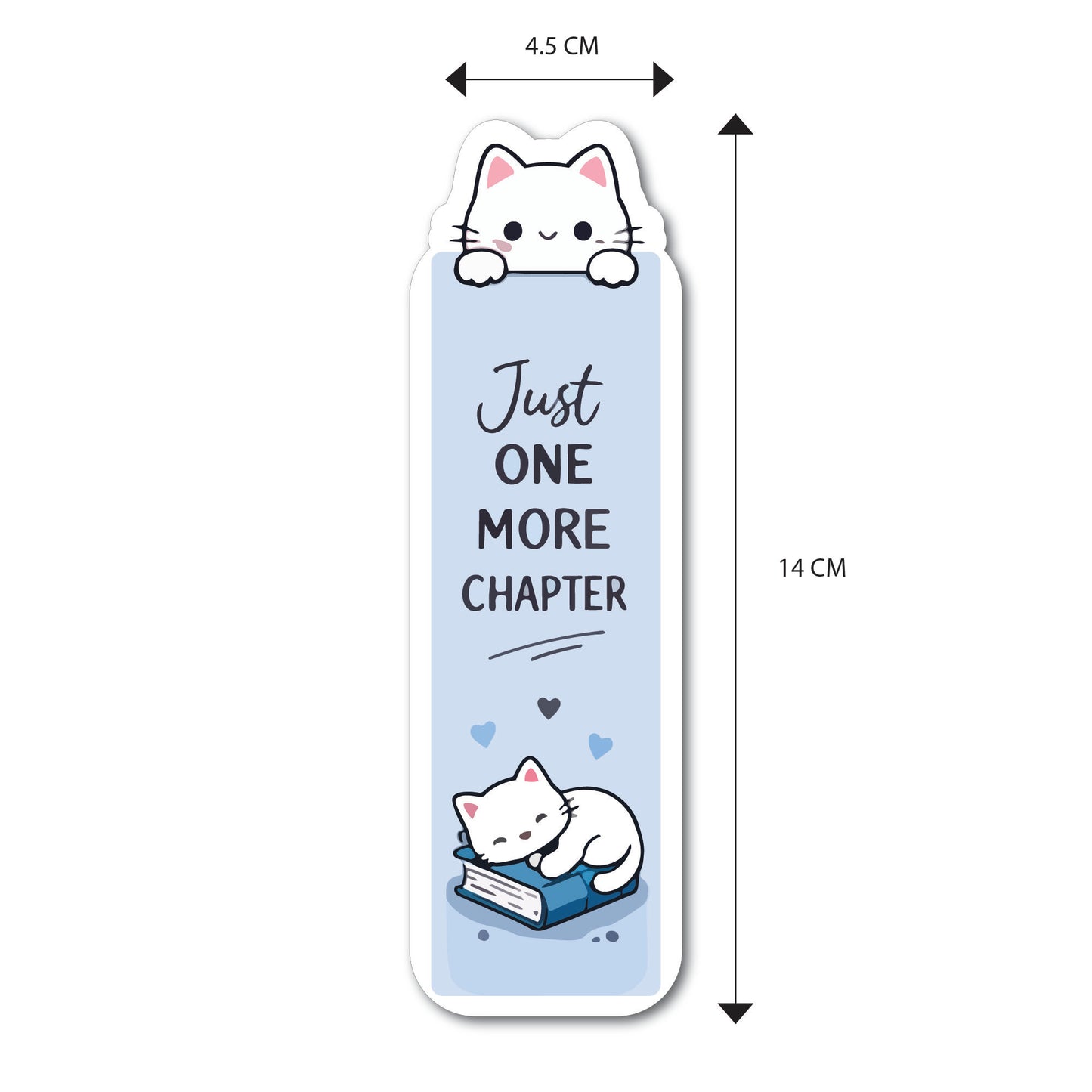 Cute Cat Paperback Bookmarks – Set of 10