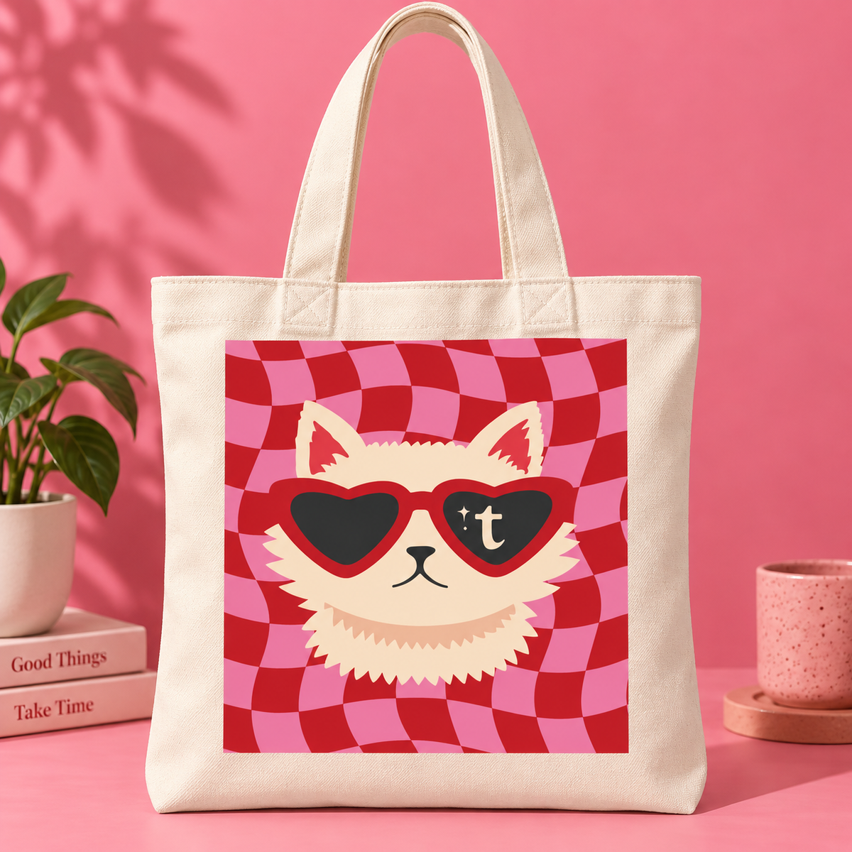 Groovy Kitty Tote Bag