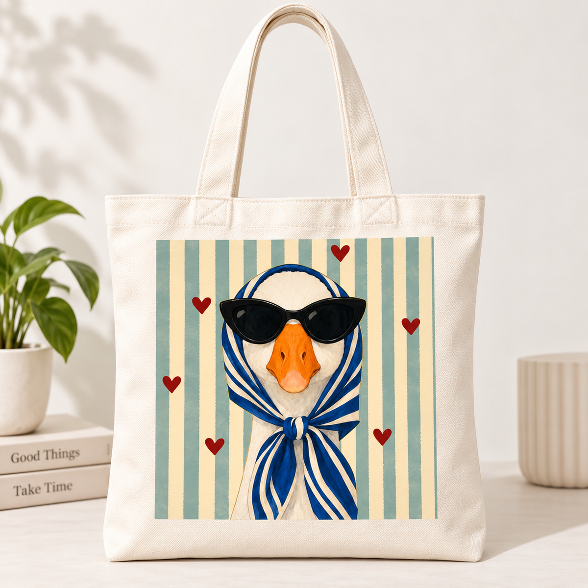 Chic Duck Tote Bag