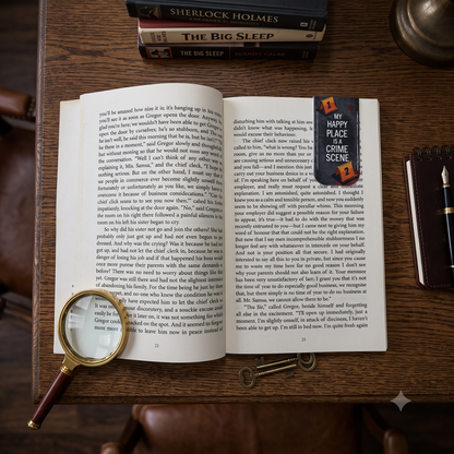 Criminal Thriller Theme Magnetic Bookmark Set of 6