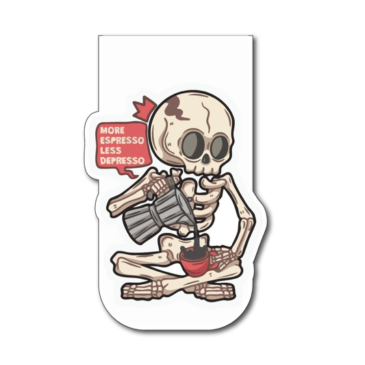 More espresso less depresso - Cute Fridge Magnet