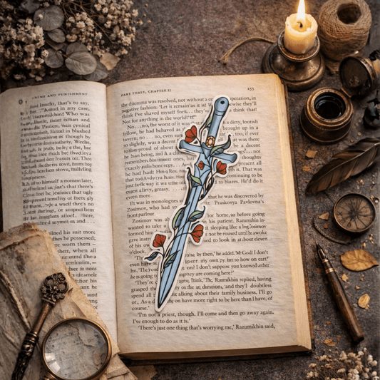 Aesthetic Vintage Sword Bookmark for Book Lovers - Reguler Bookmark set 1
