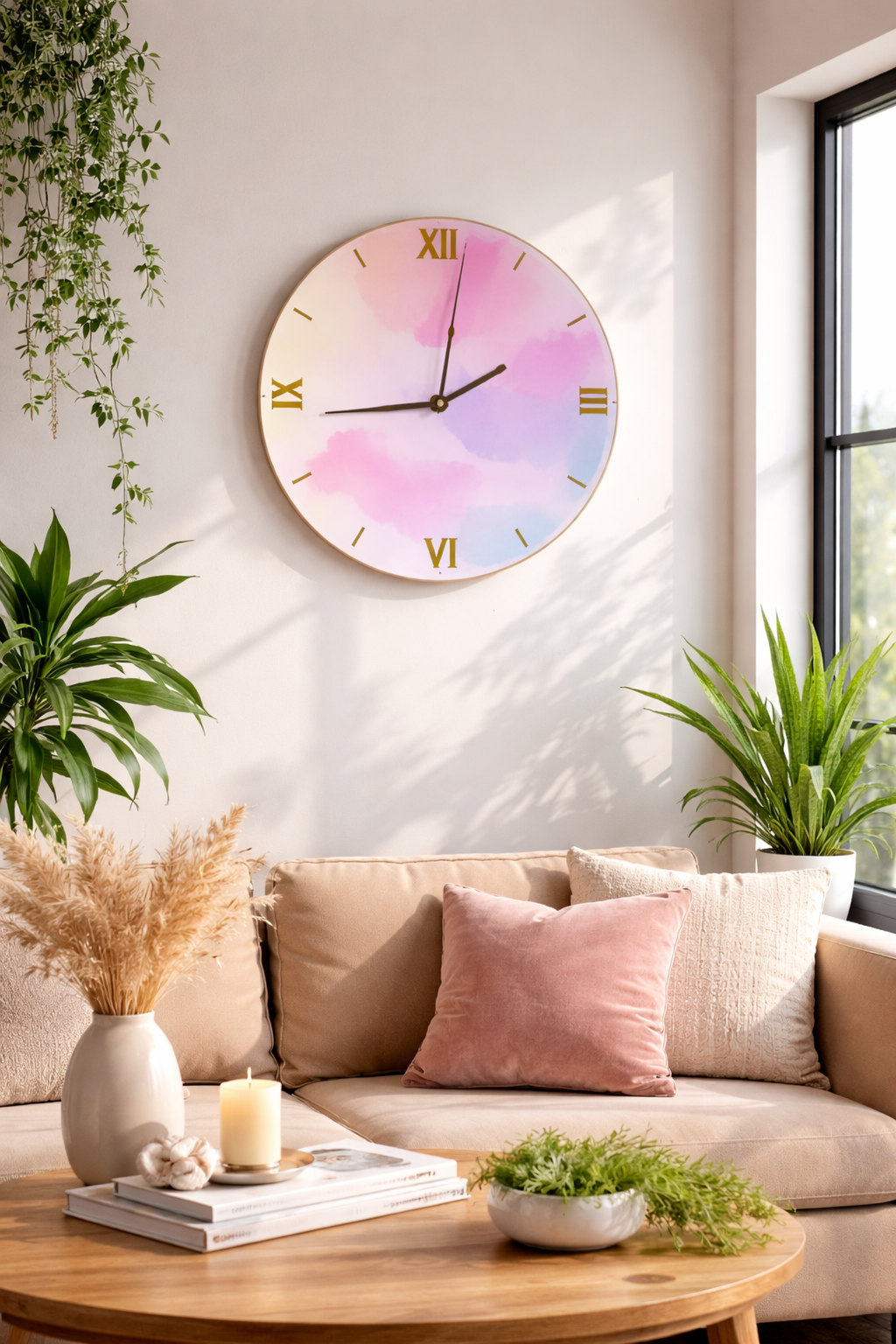 Pastel Dream Aesthetic Wall Clock