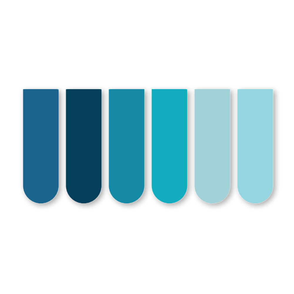 Minimal Magnetic Bookmarks Set of 6 | Minimal Bookmarks (Multiple Color Variants)