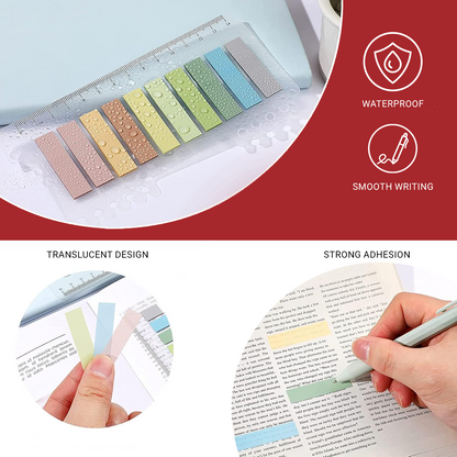 Sticky Index Tabs, 1200 Page Markers, Colored Sticky Index Tabs for Book Reading Notebooks File Folders (60 Colors)