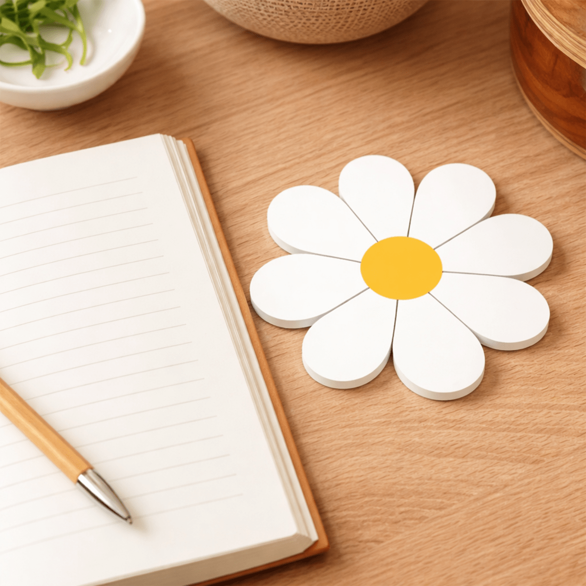 Daisy Coasters Set of 6 – Cute Aesthetic Flower Coasters - Coaster