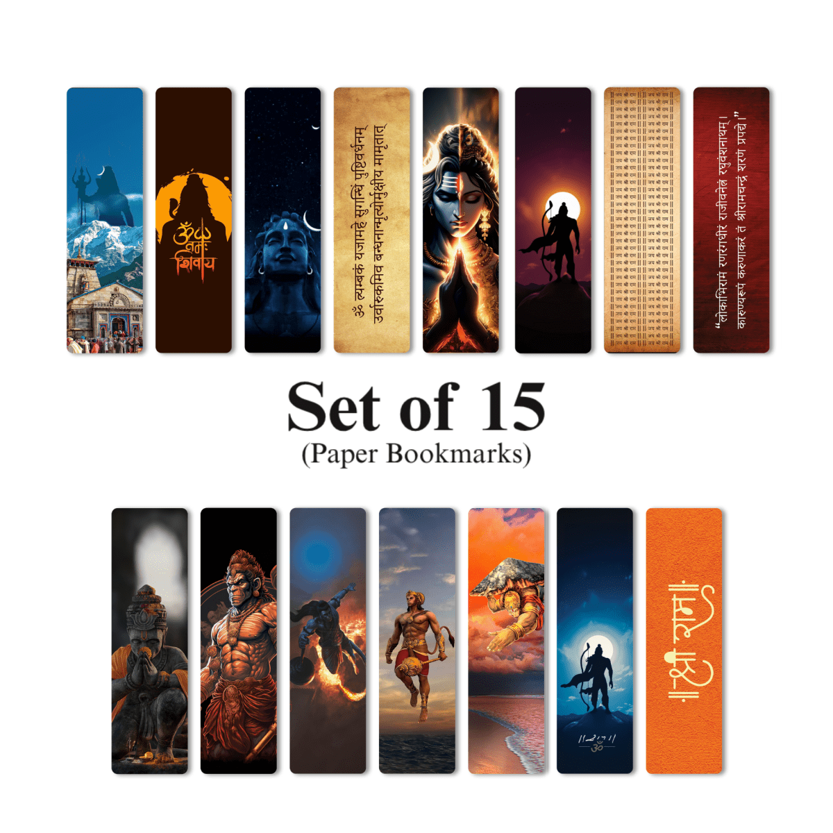Divine Sanatani Decorative Bookmark - Combo of 15 - reguler BM SET 15