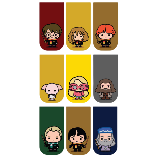 Harry Potter Bookmarks Chibi - Set of 9 Magnetic Bookmarks