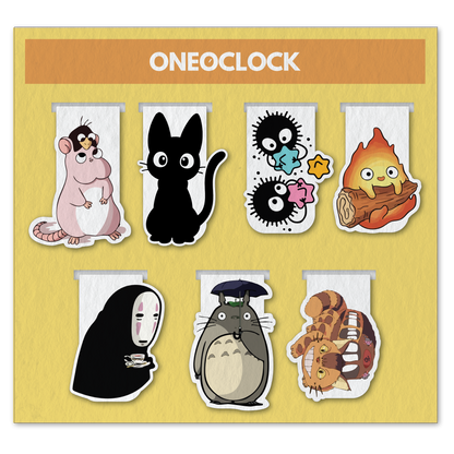 Studio Ghibli Characters Magnetic Bookmark (Set of 7)