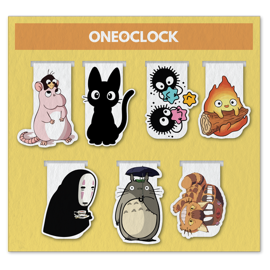 Studio Ghibli Characters Magnetic Bookmark (Set of 7)