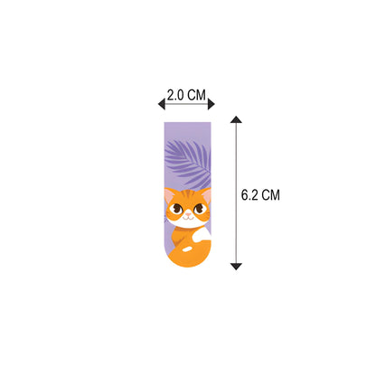 Cat Magnetic Bookmarks Set of 6 | Cute Aesthetic Bookmarks for Readers