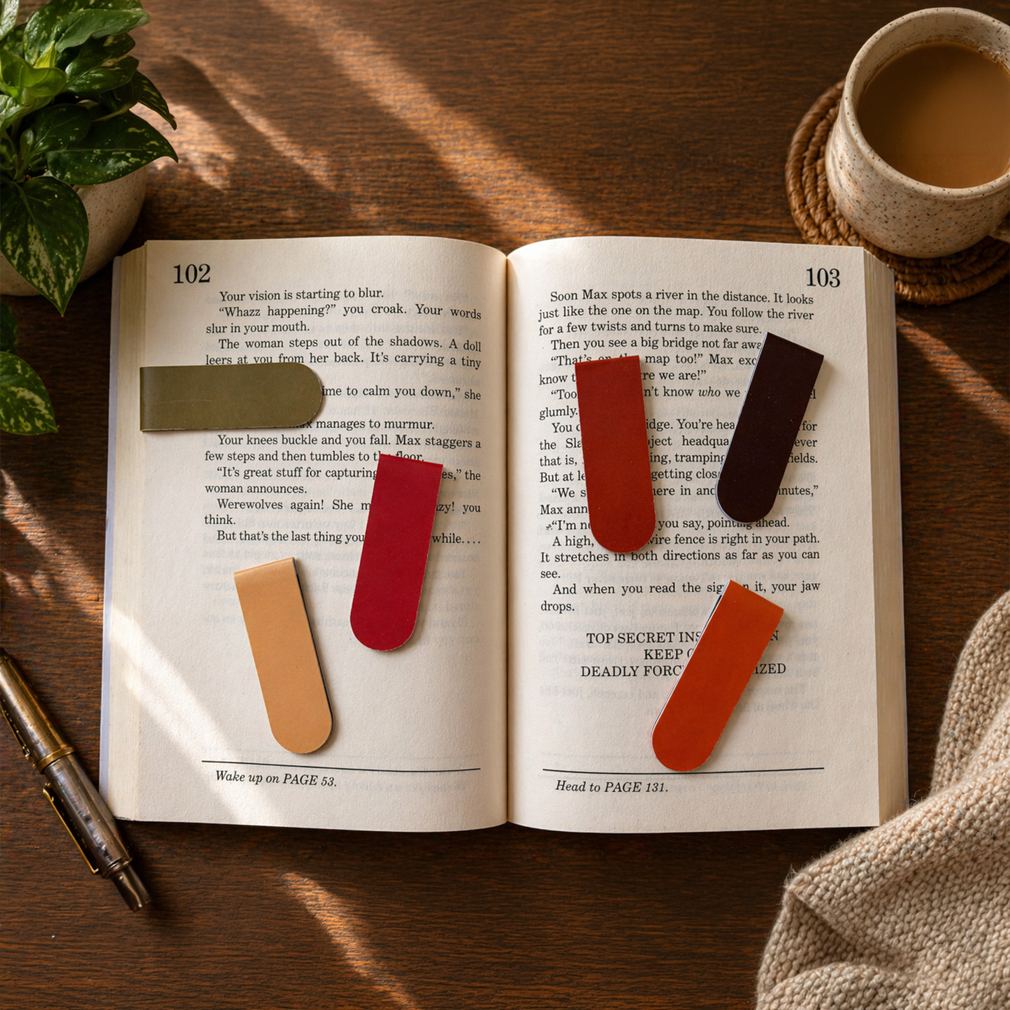 Minimal Magnetic Bookmarks Set of 6 | Minimal Bookmarks (Multiple Color Variants)