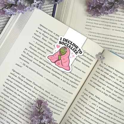 Relatable Mood Magnetic Bookmarks – Set of 6 | Cute & Funny Quotes for Book Lovers