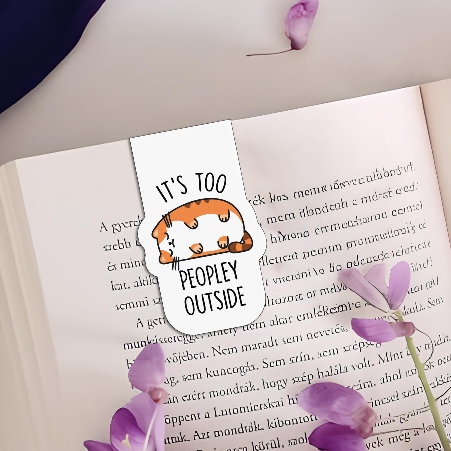 Relatable Mood Magnetic Bookmarks – Set of 6 | Cute & Funny Quotes for Book Lovers