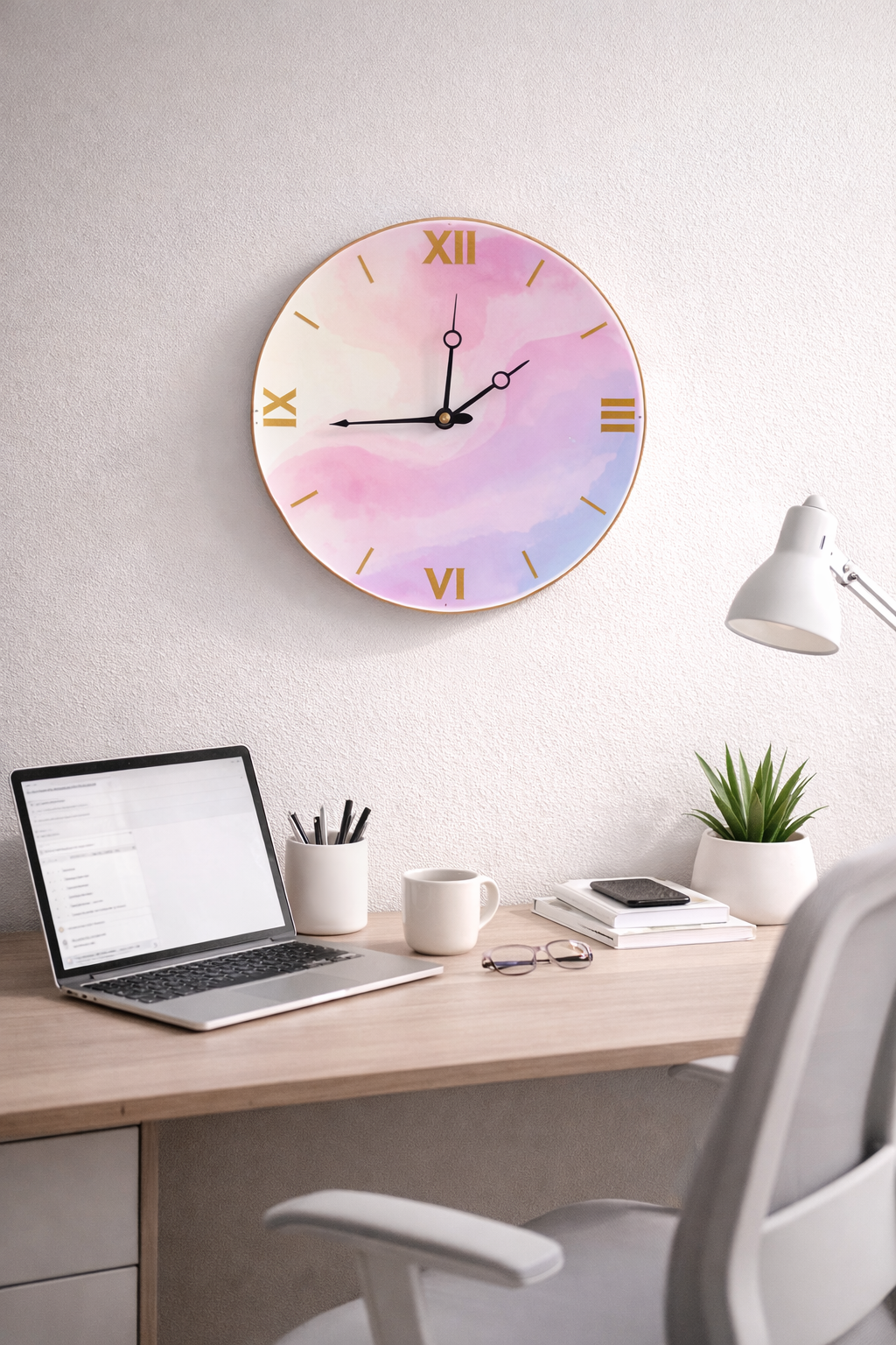 Pastel Dream Aesthetic Wall Clock