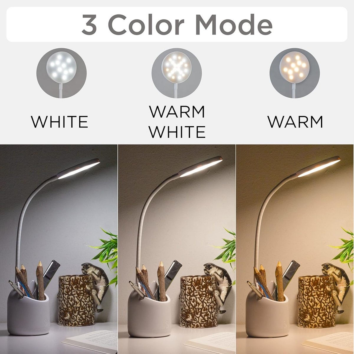 OneOclock Aura - multi - functional LED desk lamp and pen holder - Lamp 2