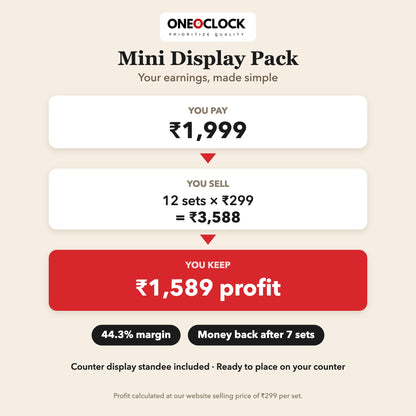 Retail Display Pack Mini: 12 Magnetic Bookmark Sets + Counter Standee | For Stationery & Book Stores
