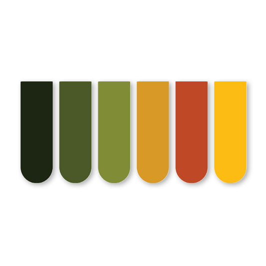 Aesthetic Color Magnetic Bookmarks Set of 6 | Minimal Bookmarks (Multiple Color Variants)