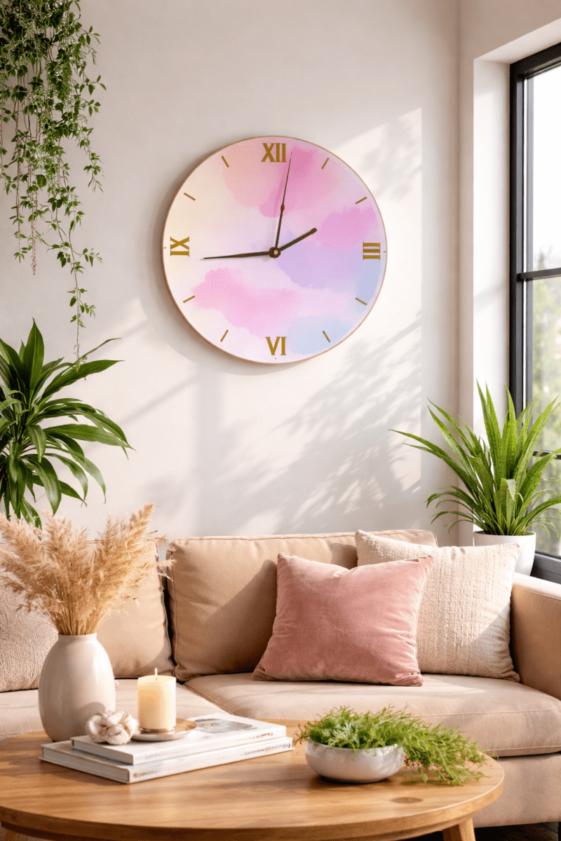 Pastel Dream Aesthetic Wall Clock - wall clock