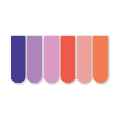 Minimal Magnetic Bookmarks Set of 6 | Minimal Bookmarks (Multiple Color Variants)