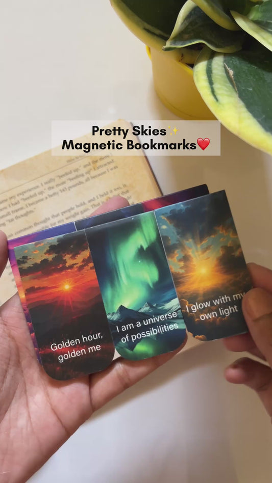 Sky Affirmations – Magnetic Bookmark Set of 6