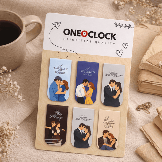 Romantic Movie Couple Magnetic Bookmark Set of 6 - Magnetic Bookmark set 6