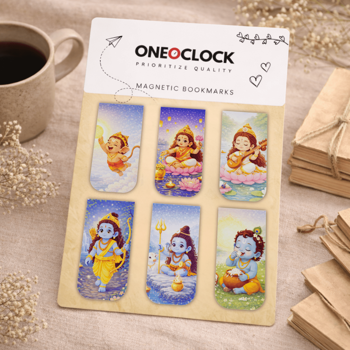 Sanatani Quotes Magnetic Bookmarks - Magnetic Bookmark set 6