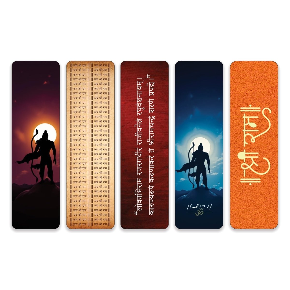Shri Ram Sanatani Bookmarks Pack of 5 Decorative Bookmarks - Reguler Bookmarks set of 5