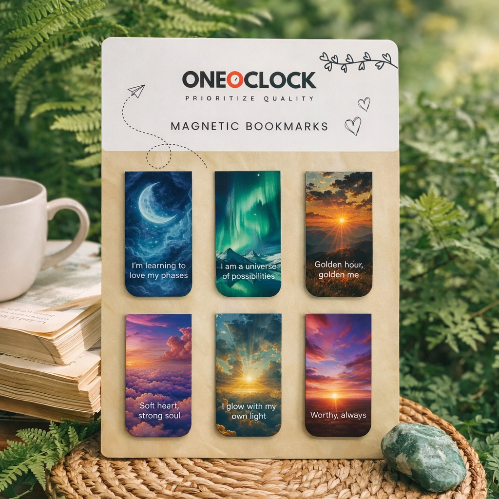 Sky Affirmations – Magnetic Bookmark Set of 6