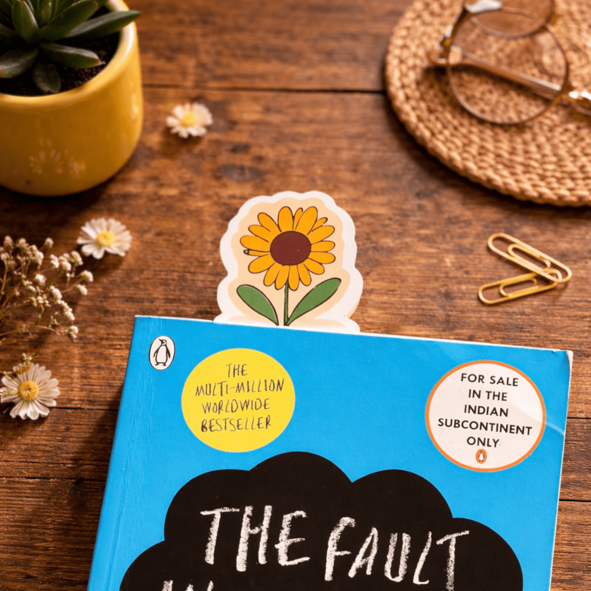 Sunflower Shine Paperback Bookmark - Reguler Bookmark set 1