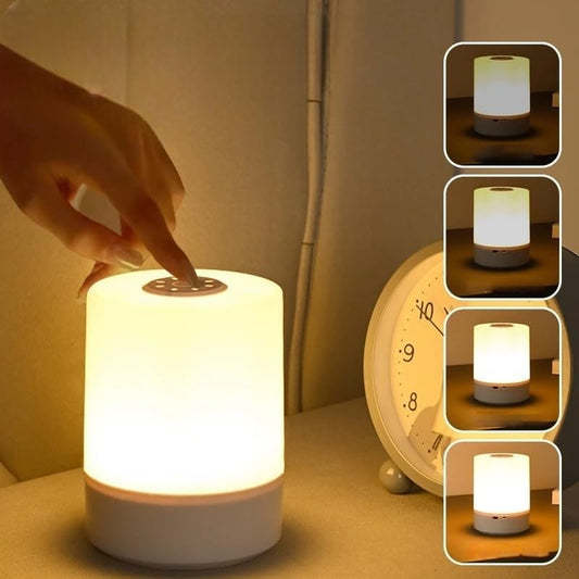 OneOclock Glow Lamp – Touch Control, Dimmable Bedside & Desk Lamp with Rechargeable Battery