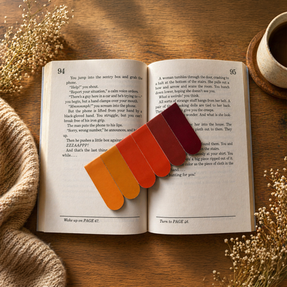 Minimal Magnetic Bookmarks Set of 6 | Minimal Bookmarks (Multiple Color Variants)